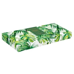 Easy Life Feuille en porcelaine 39×16 cmTROPICAL LEAVES GREEN> Moderne|Services De Table En Porcelaine​