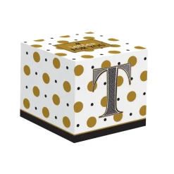 Easy Life Gobelet à café en porcelaine 100 ml dans une boîte A LETTER FOR YOU «T»> Tasse En Cadeau|Petit Dejeuner