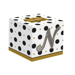 Easy Life Gobelet à café en porcelaine 100 ml dans une boîte A LETTER FOR YOU «N»> Tasse En Cadeau|Petit Dejeuner