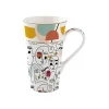 Easy Life Mug en porcelaine de 600 ml MODERNISM> Coffret Cadeau|Petit Dejeuner