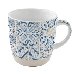 Easy Life Mug en porcelaine de 350 ml Casa Decor BLUE> Petit Dejeuner