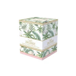 Easy Life Mug et sous-verre en porcelaine avec infuseur 350 ml Wild TROPICAL> Coffret Cadeau|Petit Dejeuner