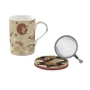 Easy Life Mug etdessous de verre avec infuseur KIMONO> Coffret Cadeau|Petit Dejeuner