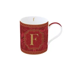 Easy Life Mug MONOGRAM F> Tasse En Cadeau|Petit Dejeuner