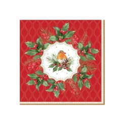 Easy Life Paquet de 20 serviettes CHRISTMAS BERRIES> Noël|Services De Table En Porcelaine​