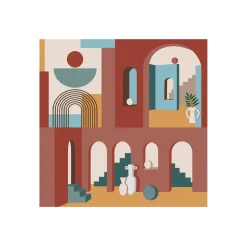 Easy Life Paquet de 20 serviettes en papier 33×33 ILLUSION> Coffret Cadeau|Services De Table En Porcelaine​