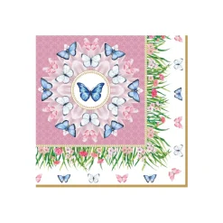 Easy Life Paquet de 20 serviettes SPRING PARADE> Romantique|Services De Table En Porcelaine​