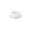 Easy Life Petite tasse à café de 110 ml avec soucoupe Tiffany WHITE> Moderne|Petit Dejeuner