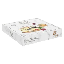 Easy Life Planche à fromage avec plateau en verre et 4 couteaux à fromage LES FROMAGES><noscript><img width=