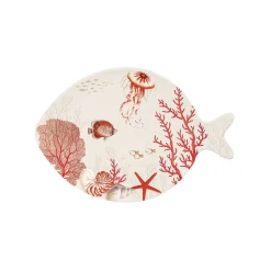 Easy Life Plateau de fruits de mer CORAL REEF> Services De Table En Porcelaine​|Coral Reef