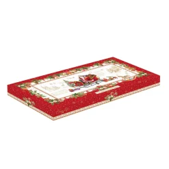 Easy Life Plateau de service en porcelaine de 40×18 cm CHRISTMAS MEMORIES> Noël|Christmas Memories