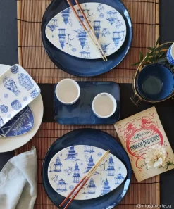 Easy Life Plateau de service PADOGA> Ethnique|Services De Table En Porcelaine​