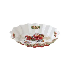 Easy Life Plateau ovale en porcelaine de 25×17 cm CHRISTMAS MEMORIES> Noël|Services De Table En Porcelaine​