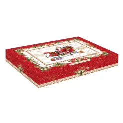 Easy Life Plateau ovale en porcelaine de 25×17 cm CHRISTMAS MEMORIES> Noël|Services De Table En Porcelaine​