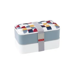 Easy Life Porte-repas avec 2 compartiment GEOMETRIC2> Lunch Box