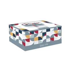 Easy Life Porte-repas avec 2 compartiment GEOMETRIC2> Lunch Box