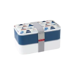 Easy Life Porte-repas avec 2 compartiment GEOMETRIC1> Lunch Box