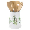 Easy Life Porte-ustensiles en porcelaine Ø15 cm, hauteur 19 cm D HERBARIUM> Quotidienne|Cuisine