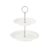 Easy Life Présentoir à gâteau à deux étages Ø 16/21 cm Tiffany WHITE> Moderne|Petit Dejeuner