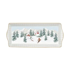 Easy Life Service de plateau CHALET> Noël|Services De Table En Porcelaine