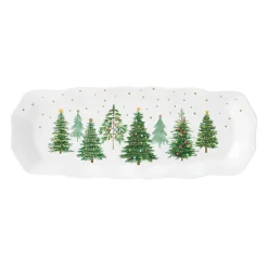 Easy Life Service de plateau rectangulaire FESTIVE TREES> Services De Table En Porcelaine|Festive Trees