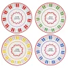 Easy Life Set de 4 assiettes à pizza PASTA & PIZZA LOVERS> Services De Table En Porcelaine​|Pizza & Pasta Lovers