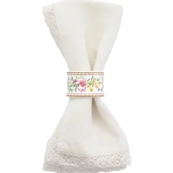 Easy Life Set de 4 ronds de serviette HAPPY EASTER> Services De Table En Porcelaine​|Happy Easter