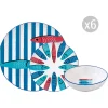 Easy Life Set de vaisselle 18 pcs SARDINE’S PARTY – vers.2> Maritime|Services De Table En Porcelaine​