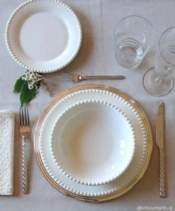 Easy Life Set de vaisselle 18 pcs TIFFANY WHITE> Services De Table En Porcelaine​|Tiffany