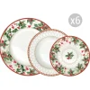 Easy Life Set de vaisselle 18 pièces CHRISTMAS BERRIES> Services De Table En Porcelaine​|Christmas Berries