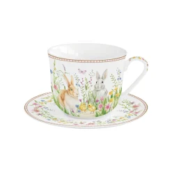 Easy Life Tasse à déjeuner avec assiette HAPPY EASTER> Petit Dejeuner|Happy Easter