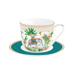 Easy Life Tasse à petit-déjeuner avec soucoupe MARAJAH> Ethnique|Petit Dejeuner