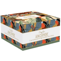 Easy Life Tasse à petit-déjeuner avec soucoupe KILIMANJARO> Coffret Cadeau|Petit Dejeuner