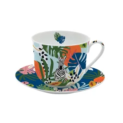 Easy Life Tasse à petit-déjeuner avec une capacité de 400 ml TROPICAL VIBES> Coffret Cadeau|Petit Dejeuner
