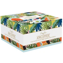 Easy Life Tasse à petit-déjeuner avec une capacité de 400 ml TROPICAL VIBES> Coffret Cadeau|Petit Dejeuner