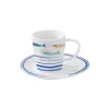 Easy Life Tasse à thé avec soucoupe BORD DE MER> Maritime|Petit Dejeuner