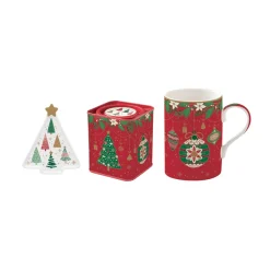 Easy Life Tasse avec porte-sachet de thé JINGLE BELLS> Petit Dejeuner|Jingle Bells