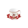Easy Life Tasse avec soucoupe en porcelaine, 250 ml CHRISTMAS MEMORIES> Noël|Christmas Memories
