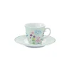 Easy Life Tasse avec soucoupe FLORAISON> Romantique|Petit Dejeuner