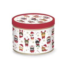 Easy Life Tasse dans une boîte en fer-blanc CHRISTMAS FRIENDS Cats> Noël|Petit Dejeuner