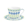 Easy Life Tasse de petit déjeuner avec soucoupe FLOWERS GARDEN> Petit Dejeuner|Flowers Garden