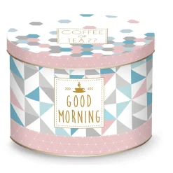 Easy Life Tasse en porcelaine dans une boîte en métal A CUP Of tea Solves Everything> Petit Dejeuner