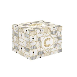 Easy Life Tasse en porcelaine de 350 ml MONOGRAM C> Tasse En Cadeau|Petit Dejeuner