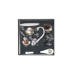 Easy Life Tasse et cuillère avecdessous de verre BARISTA><noscript><img width=