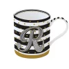 Easy Life Tasse individuelle 350 ml en porcelaine dans une boîte A LETTER FOR YOU «R»> Tasse En Cadeau|Petit Dejeuner