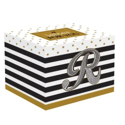 Easy Life Tasse individuelle 350 ml en porcelaine dans une boîte A LETTER FOR YOU «R»> Tasse En Cadeau|Petit Dejeuner