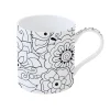 Easy Life Tasse individuelle en porcelaine, 350 ml, dans une boîte FLOWERS> Petit Dejeuner