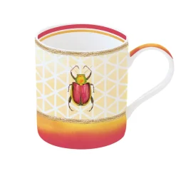 Easy Life Tasse individuelle en porcelaine de 350 ml dans une boîte BEETLE RED> Petit Dejeuner