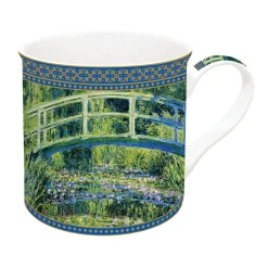Easy Life Tasse individuelle en porcelaine de 300 ml dans une boîte cadeau WATER LILIESAND THE JAPANESE BRIDGE> Masterpiece|Petit Dejeuner