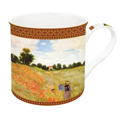 Easy Life Tasse individuelle en porcelaine de 300 ml dans une boîte cadeau,LA PROMENADE ( POPPIES)> Masterpiece|Petit Dejeuner